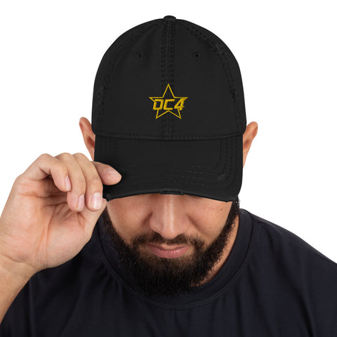 DC4 - Embroidered Distressed Hat