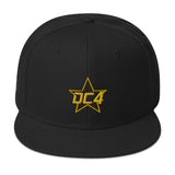 DC4 - Embroidered Snapback Hat
