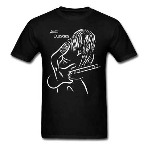 Jeff Duncan - White On Black T-Shirt - black